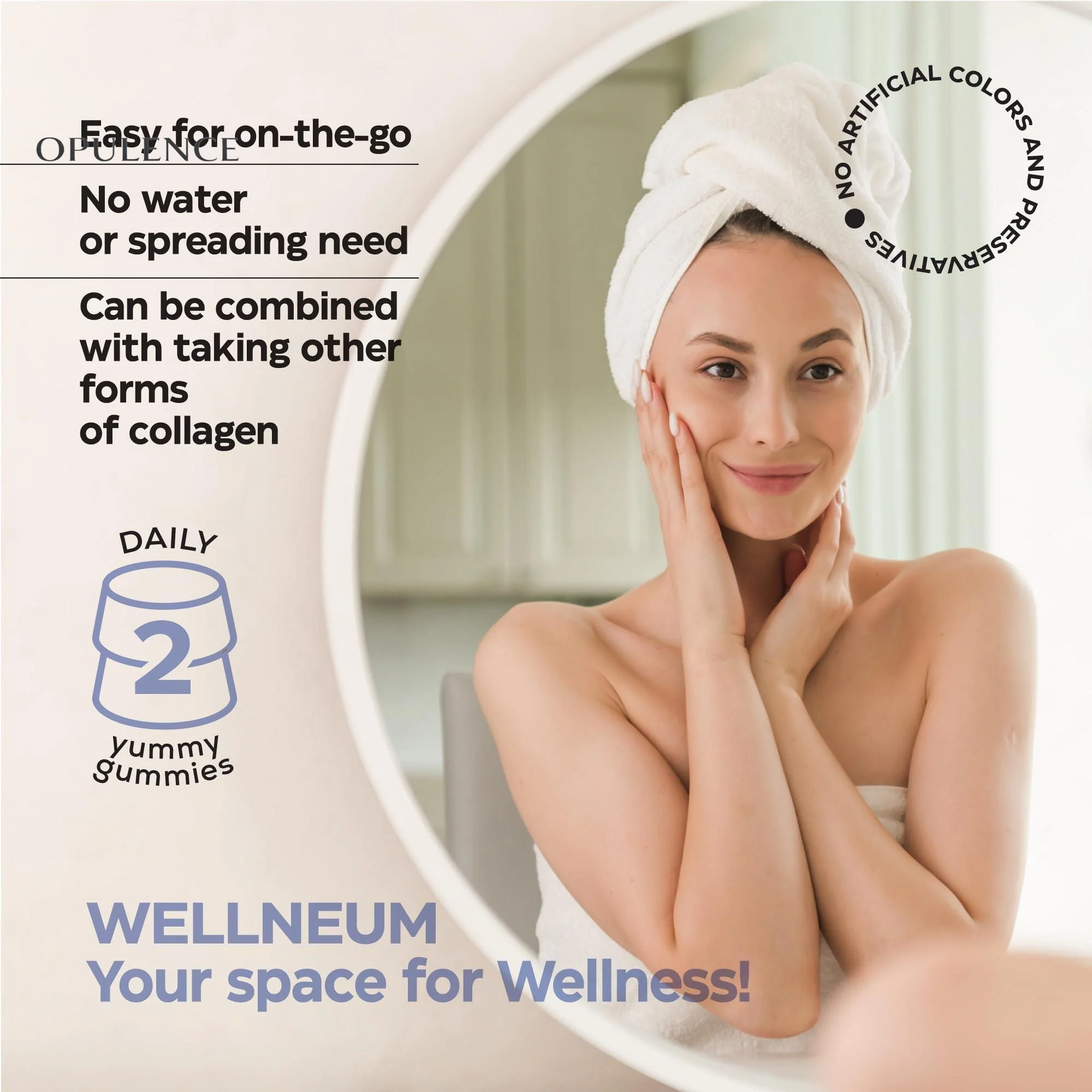 Collagen Peptide Gummies for Women Men 3000 Mg Collagen Supplement for Healthy